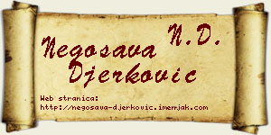 Negosava Đerković vizit kartica